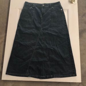 Baccini Dark Jean Skirt Size 14